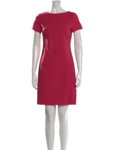 Pre-owned Theory Wool Knee-length Dress In Pink