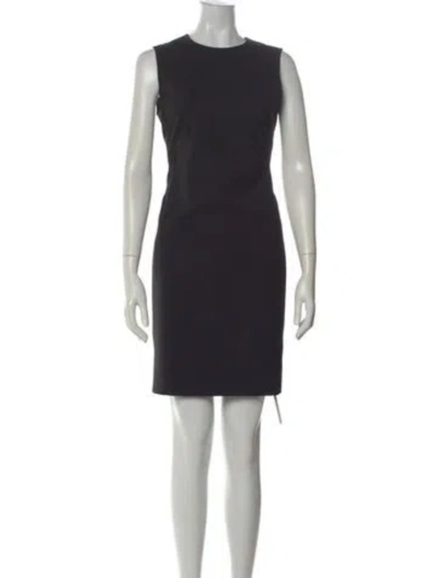 Pre-owned Theory Wool Knee-length Dress W/ Tags In Black