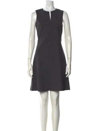 Pre-owned Theory Wool Knee-length Dress W/ Tags In Gray