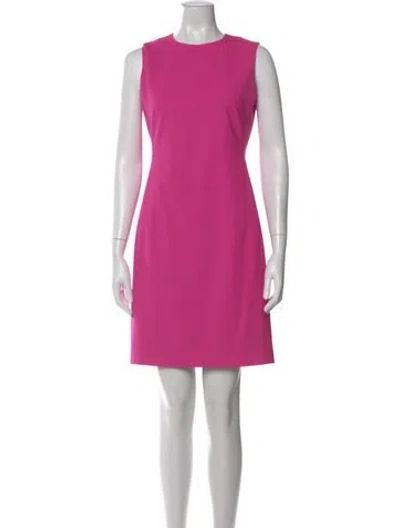Pre-owned Theory Wool Knee-length Dress W/ Tags In Pink