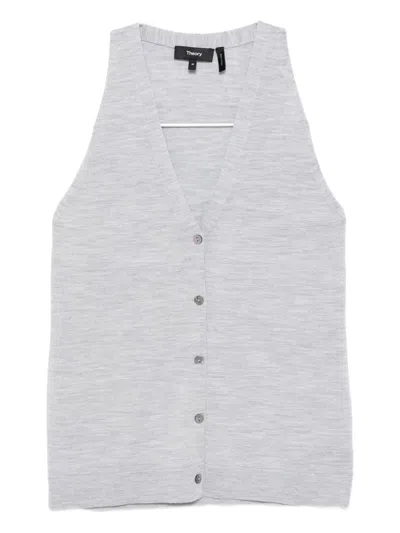 THEORY WOOL KNITTED VEST