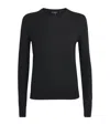 Theory Classic Crew Neck Pullover With Fitted Silhouette In Black