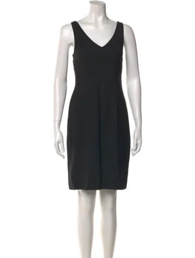 Pre-owned Theory Wool Mini Dress In Black