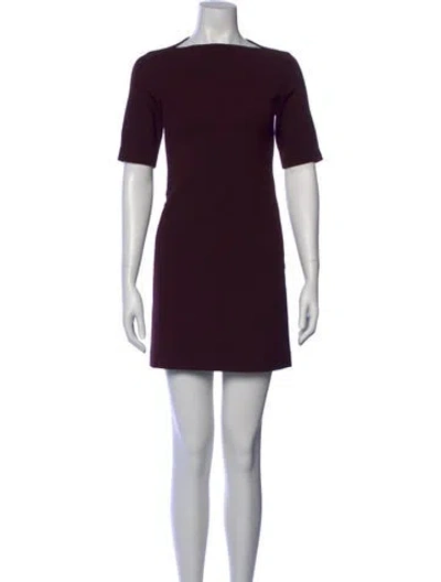 Pre-owned Theory Wool Mini Dress In Black