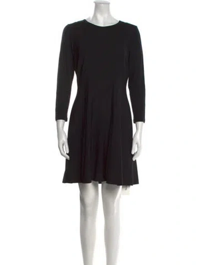 Pre-owned Theory Wool Mini Dress In Black