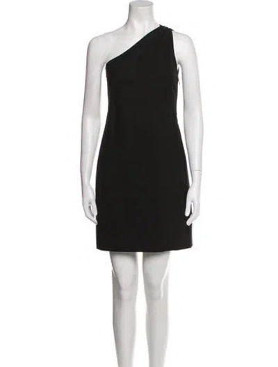 Pre-owned Theory Wool Mini Dress In Black