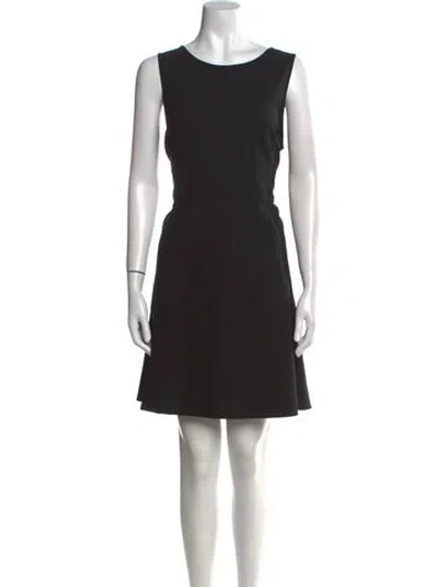 Pre-owned Theory Wool Mini Dress In Black