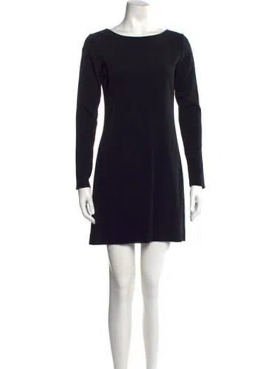 Pre-owned Theory Wool Mini Dress In Black
