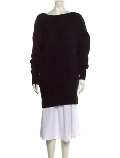 Pre-owned Theory Wool Mini Dress In Black