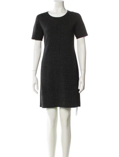 Pre-owned Theory Wool Mini Dress In Black