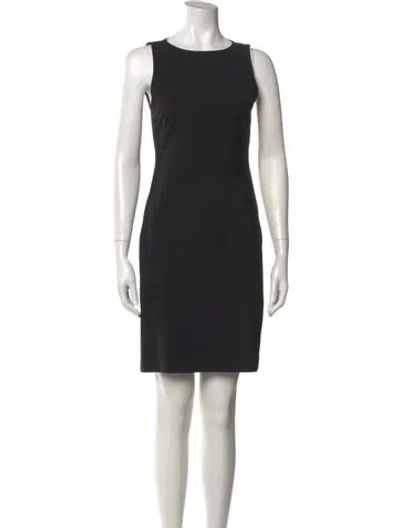 Pre-owned Theory Wool Mini Dress In Black