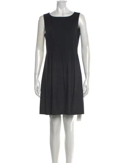 Pre-owned Theory Wool Mini Dress In Black