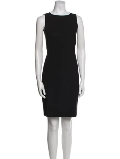 Pre-owned Theory Wool Mini Dress In Black