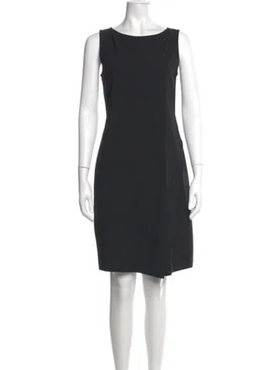 Pre-owned Theory Wool Mini Dress In Black