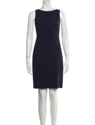 Pre-owned Theory Wool Mini Dress In Black