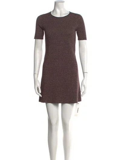 Pre-owned Theory Wool Mini Dress In Black
