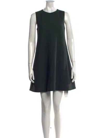 Pre-owned Theory Wool Mini Dress In Black