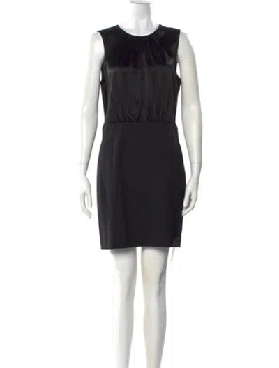 Pre-owned Theory Wool Mini Dress In Blue