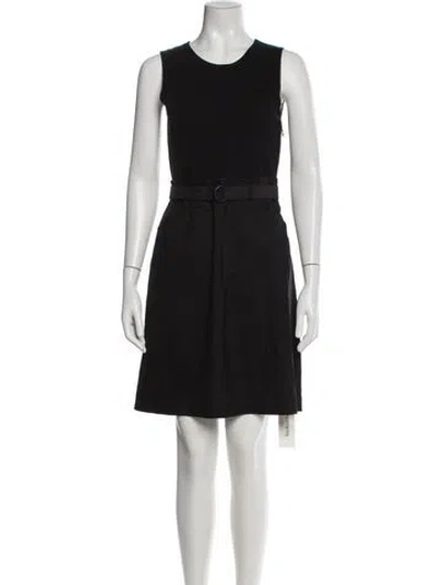 Pre-owned Theory Wool Mini Dress In Blue