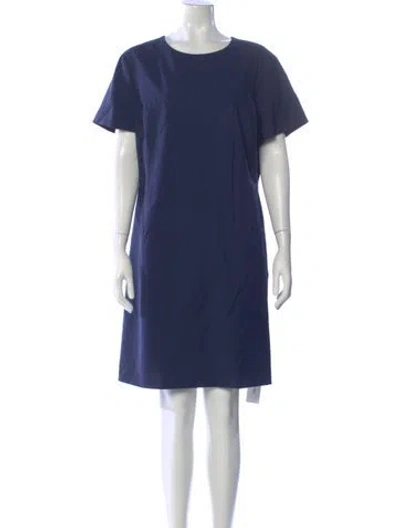 Pre-owned Theory Wool Mini Dress In Blue