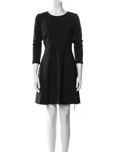 Pre-owned Theory Wool Mini Dress In Blue