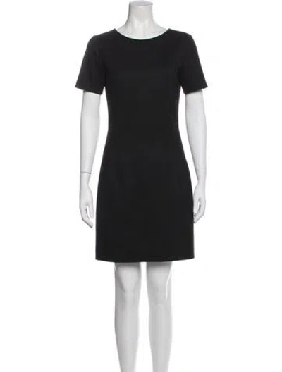 Pre-owned Theory Wool Mini Dress In Blue
