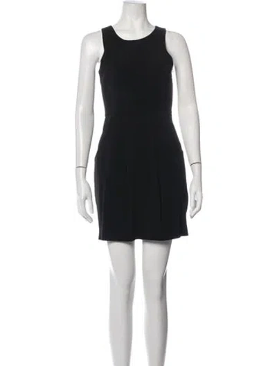 Pre-owned Theory Wool Mini Dress In Blue