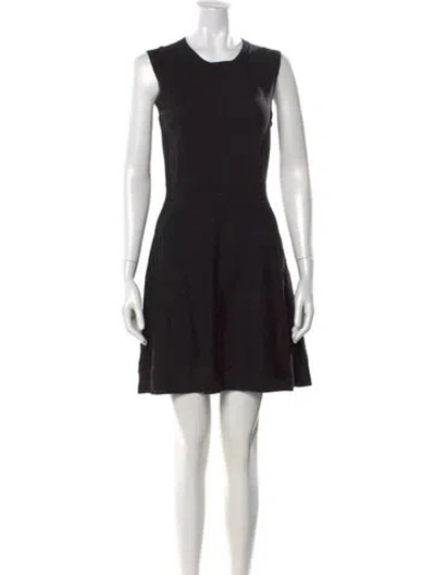 Pre-owned Theory Wool Mini Dress In Brown