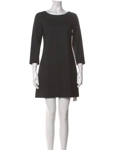 Pre-owned Theory Wool Mini Dress In Gray