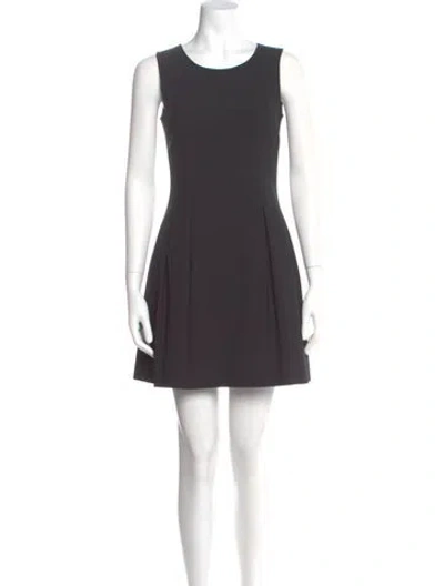 Pre-owned Theory Wool Mini Dress In Gray