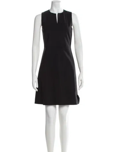 Pre-owned Theory Wool Mini Dress In Gray