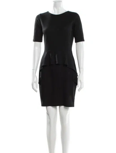 Pre-owned Theory Wool Mini Dress In Gray