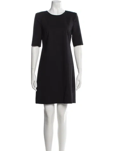 Pre-owned Theory Wool Mini Dress In Gray