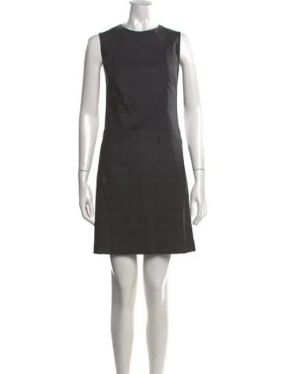 Pre-owned Theory Wool Mini Dress In Gray