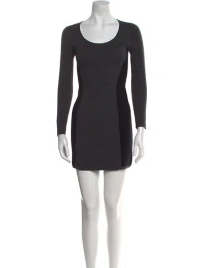 Pre-owned Theory Wool Mini Dress In Multi