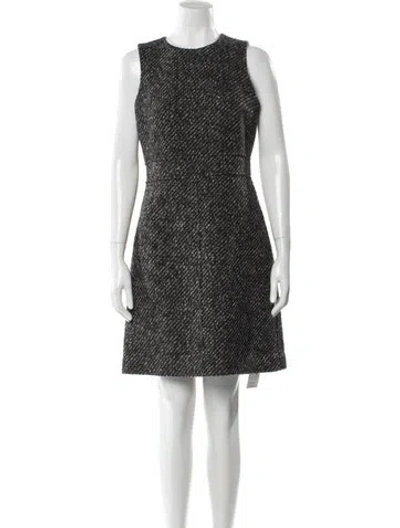 Pre-owned Theory Wool Mini Dress In Multi