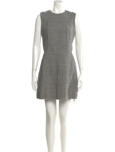 Pre-owned Theory Wool Mini Dress In Multi