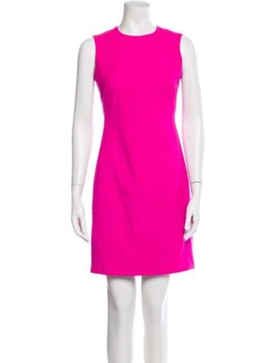 Pre-owned Theory Wool Mini Dress In Pink