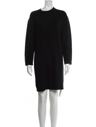 Pre-owned Theory Wool Mini Dress W/ Tags In Black