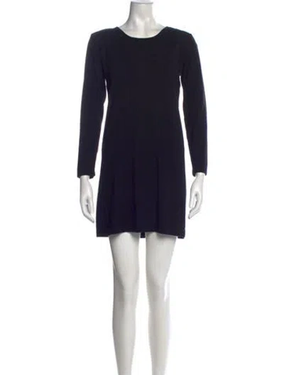 Pre-owned Theory Wool Mini Dress W/ Tags In Black