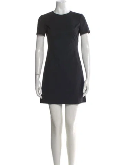 Pre-owned Theory Wool Mini Dress W/ Tags In Black
