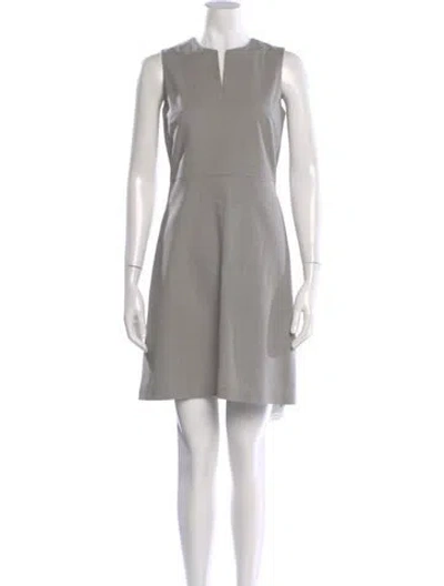 Pre-owned Theory Wool Mini Dress W/ Tags In Gray
