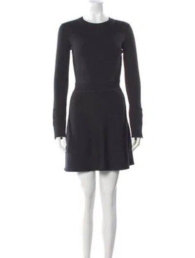 Pre-owned Theory Wool Mini Dress W/ Tags In Gray