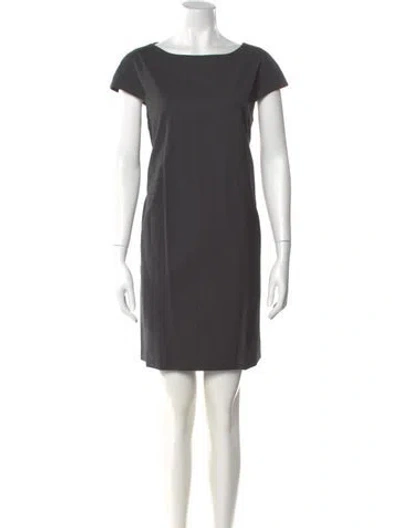 Pre-owned Theory Wool Mini Dress W/ Tags In Gray