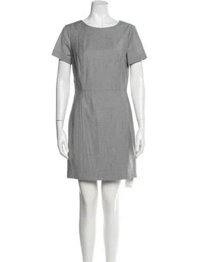 Pre-owned Theory Wool Mini Dress W/ Tags In Gray
