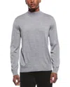 Theory Merino Wool Blend Turtleneck Sweater In Gray