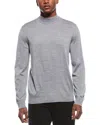 Theory Wool Mock Neck Sweater In Gray