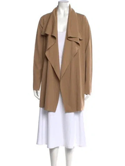 Pre-owned Theory Wool Open Front Sweater W/ Tags In Neutrals