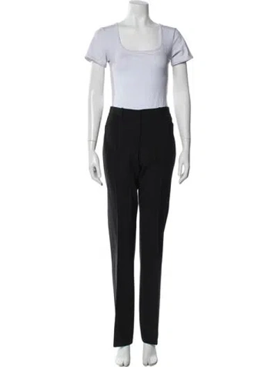Pre-owned Theory Wool Pant Set In Gray