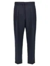 Theory Wool Trousers With Pleated Front And Back Pocket